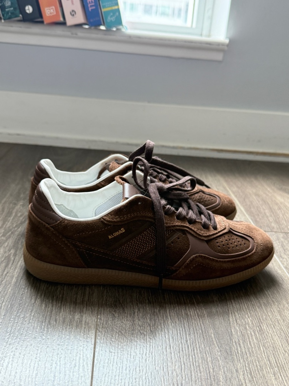 ALOHAS 490 Rife Brown Suede Sneakers - Picture 3 of 5